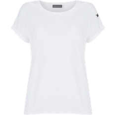 Mint Velvet Cotton Star T-shirt - Ivory