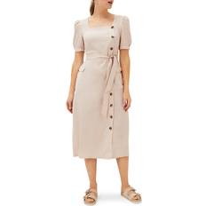 Phase Eight Women's Elletta Square Neck Linen Dress