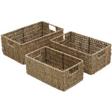 Metal Boxes & Baskets JVL Seagrass Basket 36cm 3pcs