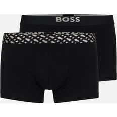 Hugo Boss Underwear HUGO BOSS Men's Orange Pack Mens Silver Trunks Black/Black 001