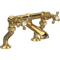 Brass Bath Taps & Shower Mixers Hudson Reed Topaz 2 Tap Brass