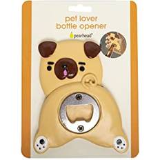 Beige Bottle Openers Pearhead Pug Bottle Opener