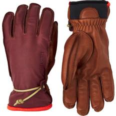 Hestra Gloves & Mittens Hestra Wakayama 5-Finger Ski Gloves - Bordeaux/Brown