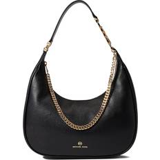 Michael Kors Piper Large Pebbled Shoulder Bag - Black