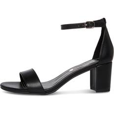 Steve Madden Girls Shoes Carrson Heeled Sandal, Black Smooth