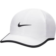 Caps Children's Clothing Nike Kid's Dri-FIT Club Featherlight Unstructured Cap - White/Black/Black (FB5062-100)