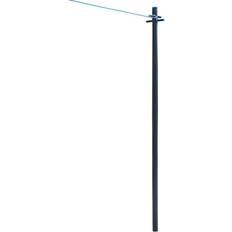 JVL Adjustable Telescopic Lightweight Clothes Line Prop, Grey/teal