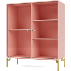 Pink Glass Cabinets Montana Furniture Ripple II Ruby Glass Cabinet 69.6x82.2cm