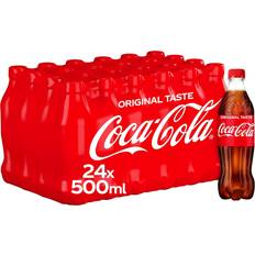 Caffeine Fizzy Drinks Coca-Cola Original Taste 50cl 24pack