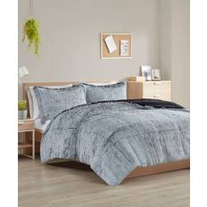 Intelligent Design Leena Shaggy Long Bedspread Black