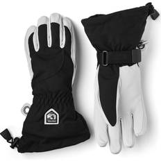 Skiing - Women Gloves & Mittens Hestra Women's Heli Ski 5-Finger Gloves - Black/Off White