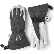 Hestra Gloves & Mittens Hestra Women's Heli Ski 5-Finger Gloves - Grey/Off White