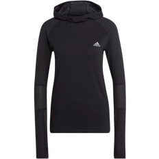 Adidas Slim Jumpers Adidas X-City Running Long Sleeve Sweatshirt - Black/Carbon/Beam Orange