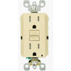 Leviton 1PK R01-GFTR1-0KI Duplex Self-Test Tamper Resistant GFCI Outlet Ivory