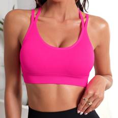 Shein Bras Shein Seamless Crisscross Back Sports Bra