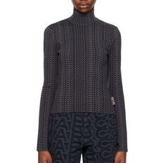 Marc Jacobs The Monogram Turtleneck Jumper - Black/Charcoal