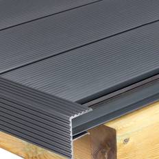 Alupave Fireproof Decking Board Endstop Bar 6M Grey