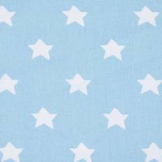 Homescapes Blue Pure Cotton Stars Fabric 150cm Wide