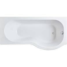 Bathtubs Nuie Curved P Shaped Single Ended Bath