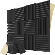 Tlily 12PCS Self-Adhesive Acoustic Panels 305 x 305x 25mm