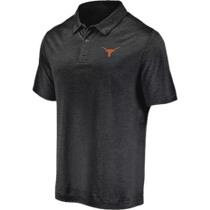 Fanatics Men's Black Texas Longhorns Primary Logo Striated Polo Shirt