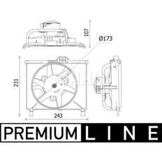 Mahle CFF 541 000P Kühlmittelkühler-/Kondensator-Lüfter BEHR PREMIUM LINE 92mm