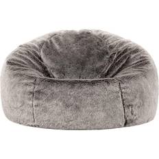 Grey Bean Bags ICON Luxury Fluffy Bean Bag