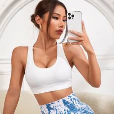 Shein Bras Shein Hollow Out Racerback Sports Bra