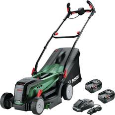 Bosch With Collection Box Lawn Mowers Bosch Universal Rotak 37-550 ( 2x4.0Ah) Battery Powered Mower