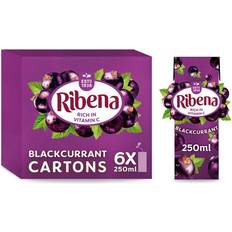 Ribena Ribena Blackcurrant Juice Cartons, 6x250ml