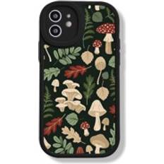 Shein Mushroom & Leaf Pattern Silicone Phone Case