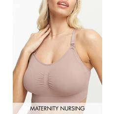 Adjustable Straps Maternity & Nursing Wear Lindex MOM Full Cup Seamless Nursing Bra Light Dusty Lilac