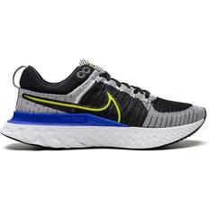 Nike Mens React Infinity Run Flyknit White/Cyber-Black-Racer Blue