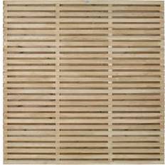 Forest Contemporary Double Slatted Fence 5pcs 180x180cm