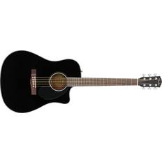 Black Acoustic Guitars Fender CD-60SCE Dreadnought