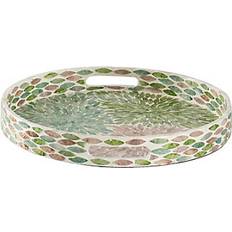 A&B Home & Decorative multi Mosaic Serving Tray