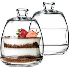 Glass Sugar Bowls Cup Set Butter Sugar bowl