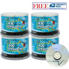 RiData 50-pak 4x logo-top dvd rw media in cakebox