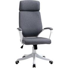 White Office Chairs Vinsetto High Back Swivel Office Chair 120cm
