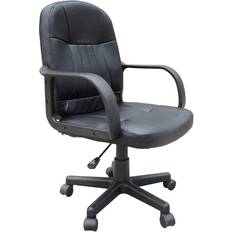 Black Office Chairs Homcom Swivel Executive Office Chair 104cm