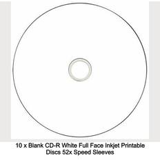 Arita 1200 ritek white inkjet printable blank cd-r 52x cd discs 700mb 80 minute