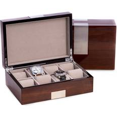 Bey-Berk Walnut Wood Box Brown Brown