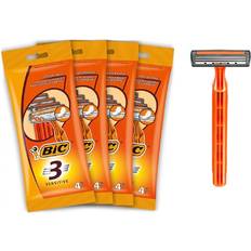 Bic 3 sensitive men's disposable razors bundle of 4 packs of 4