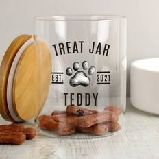 Personalised Memento Company Pet Treats Bamboo Kitchen Container