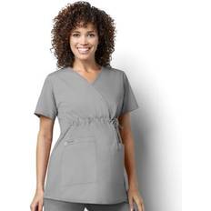 WonderWink Women's Maternity Mock Wrap Scrub Top