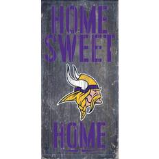 Fan Creations Minnesota Vikings Wood Sign Home Sweet Home 6"x12"