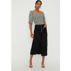 Skiing - Women Skirts Dorothy Perkins Denim Button Midaxi Skirt