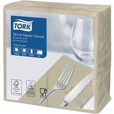 Tork Middagsserviet, Natur,1/8 fold 39x39, 2-lags