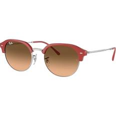 Ray-Ban Women Sunglasses Ray-Ban Unisex Rb4429 Silver Frame Pink Lenses