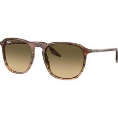 Ray-Ban Women Sunglasses Ray-Ban Unisex Rb2203 Striped Brown Frame